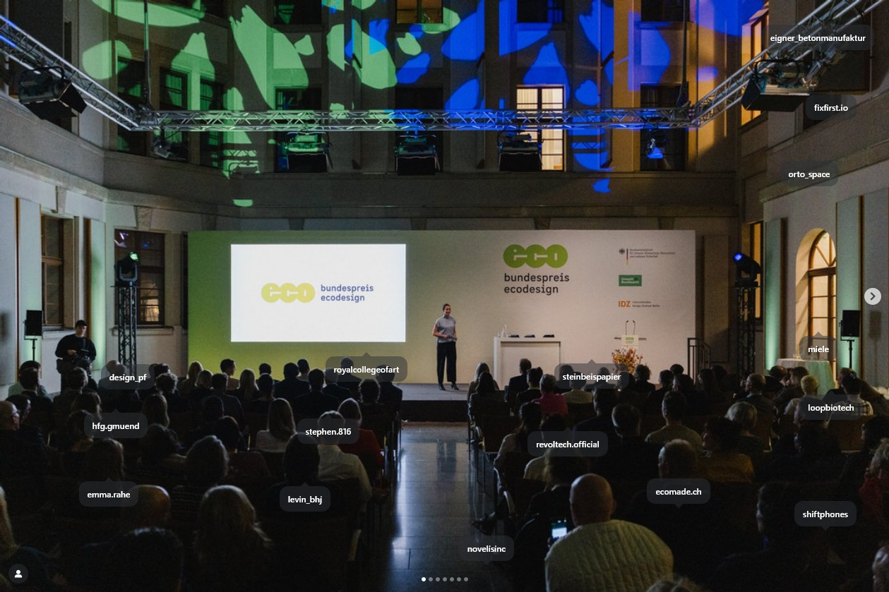 Bundespreis Ecodesign 2025, Eindruck vom Abend in Berlin