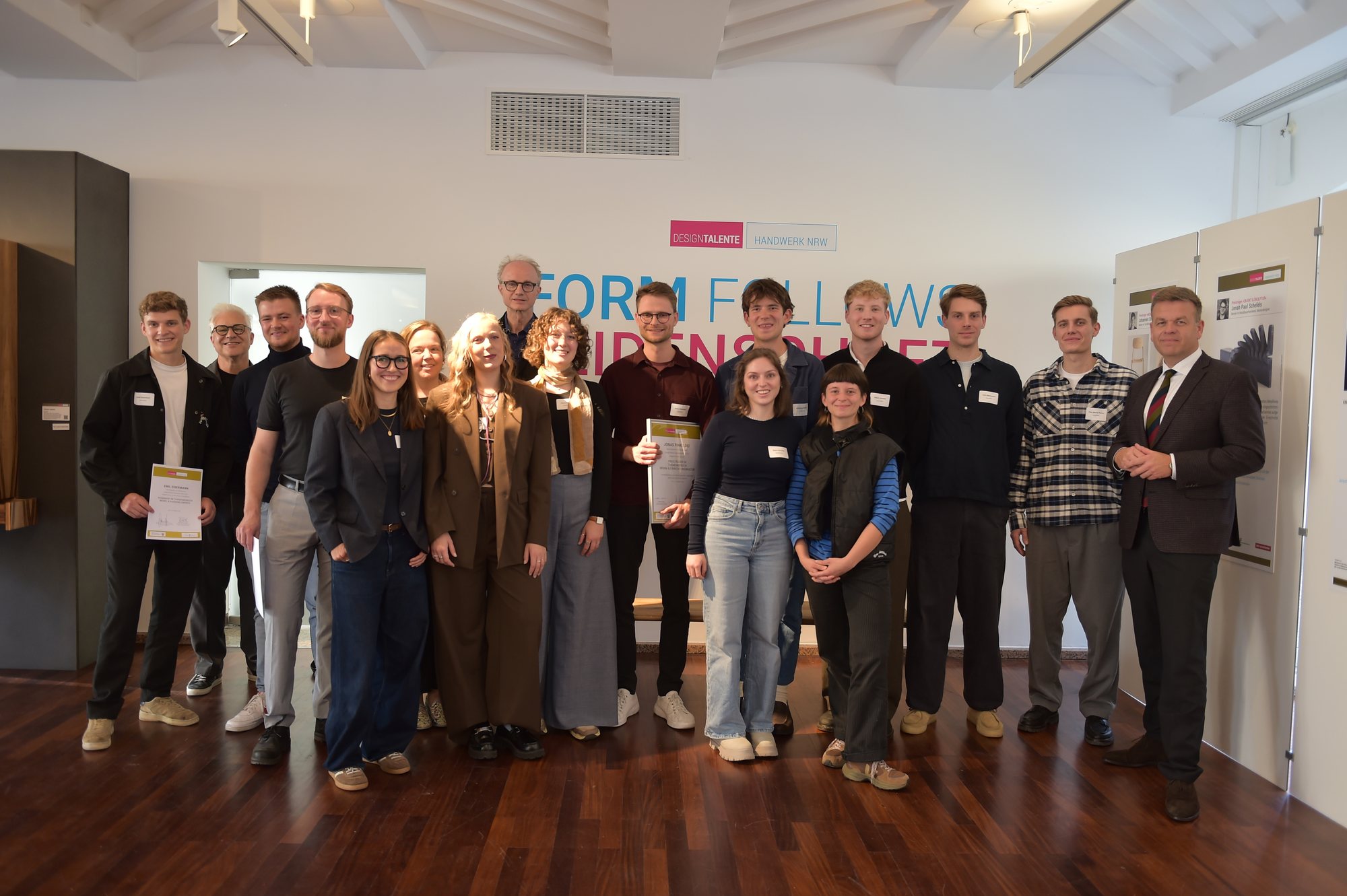 Preisträgerinnen und Preisträger der DesignTalente Handwerk NRW 2026